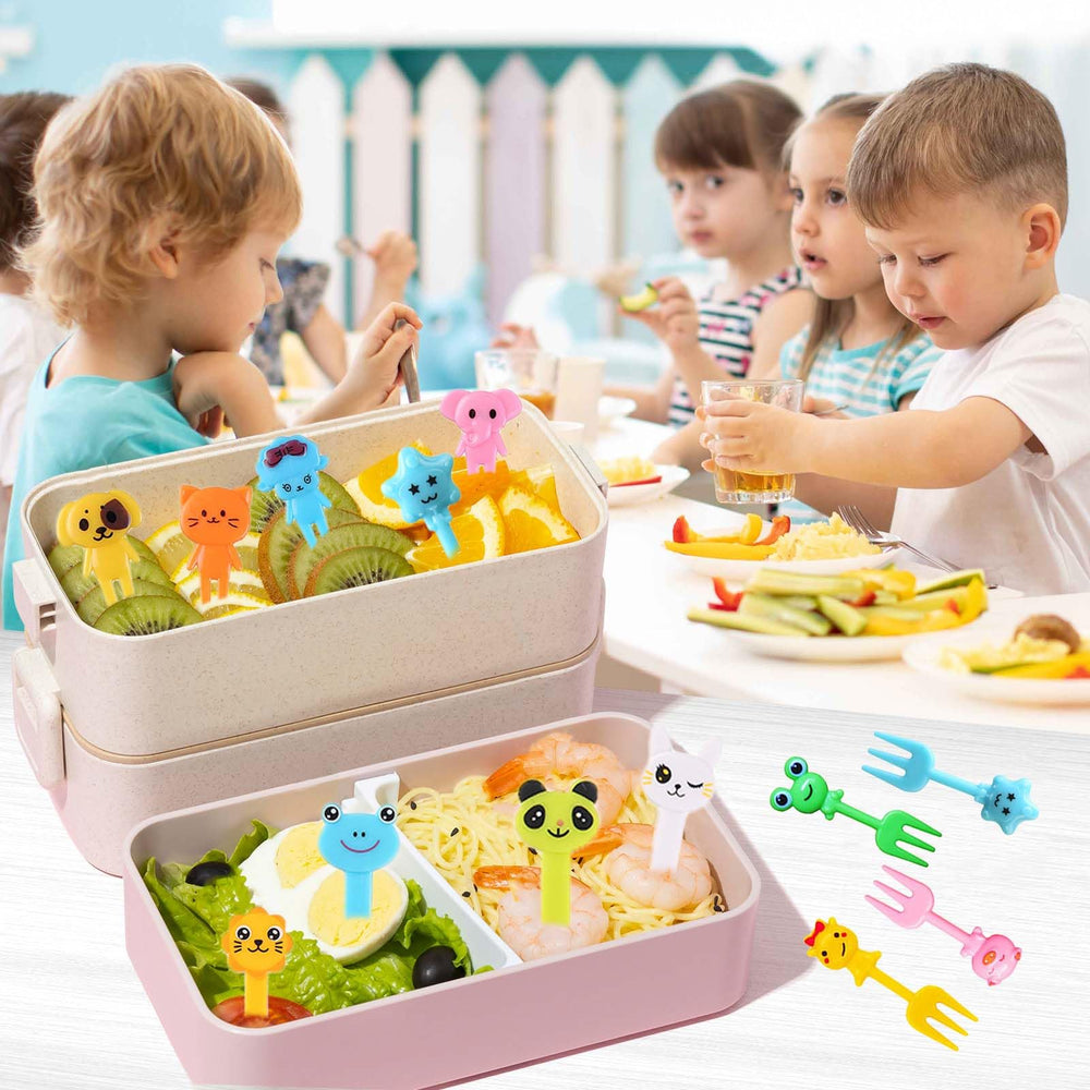 WXOIEOD fruit picks colorful animal designs add fun to snacks and kids' meals