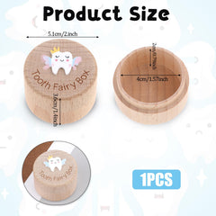 WY Lighting Level Tooth Fairy Box wooden material emphasizes durable, long-lasting keepsake storage