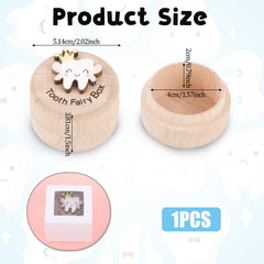 WY LIGHTING LEVEL Tooth Fairy Box wooden body showing durable, non-toxic material.