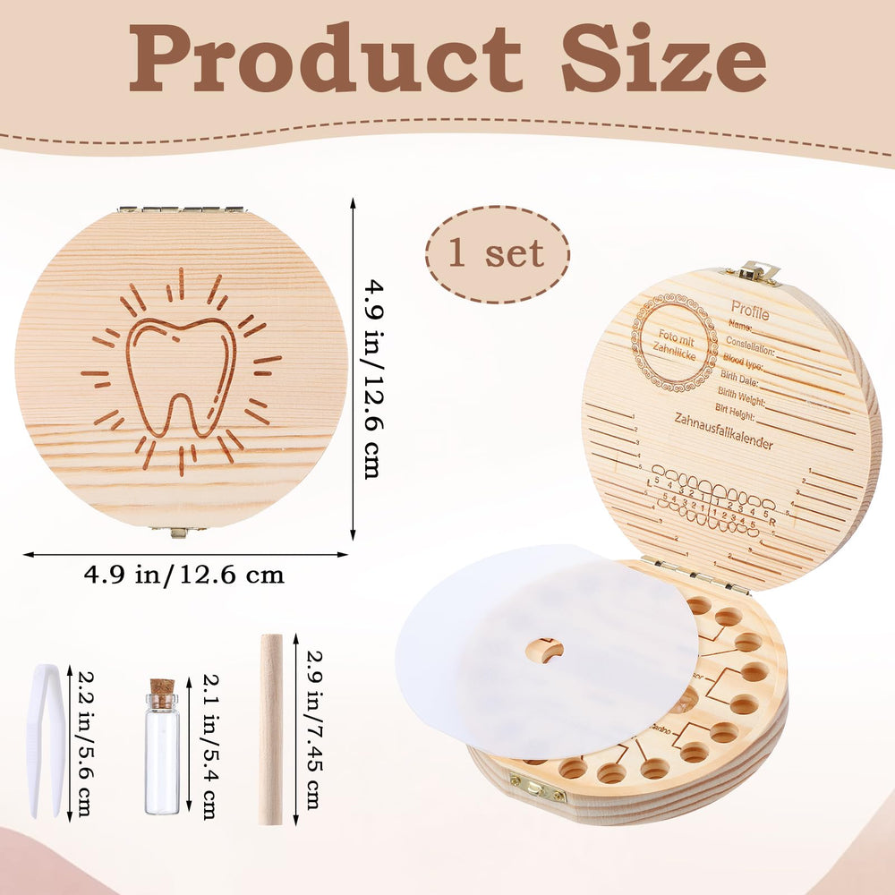 WY LIGHTING LEVEL tooth storage bottle featured for safe storage of delicate teeth.