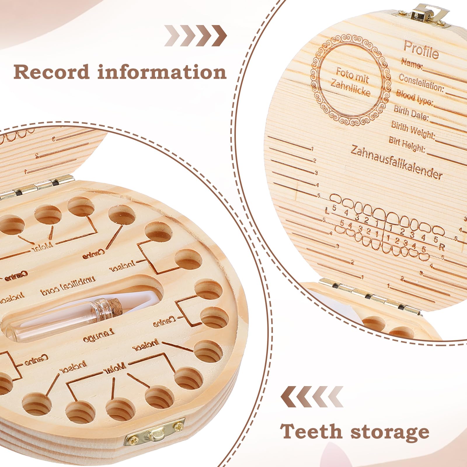 WY LIGHTING LEVEL wooden stick and tooth holder support organized storage.