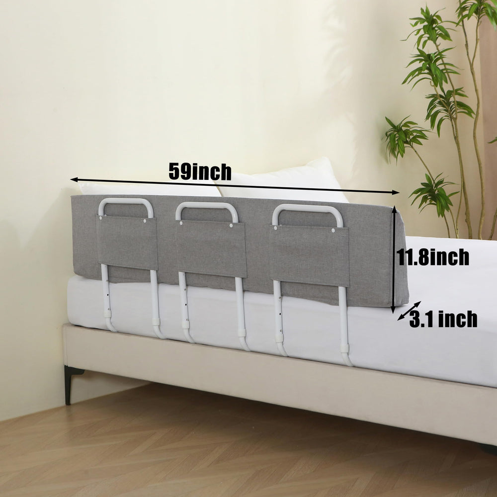 WYBITNY Bed Guard Rail packaging box reveals complete rails and straps.