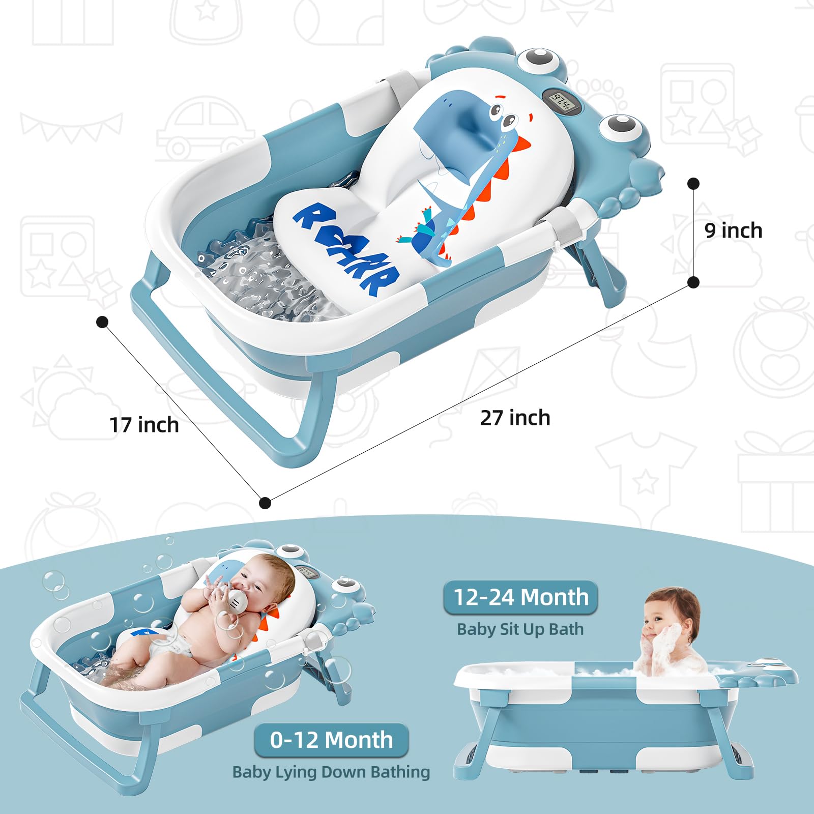 WyfKyd real-time temperature monitor keeps bath water safe and easily adjustable.