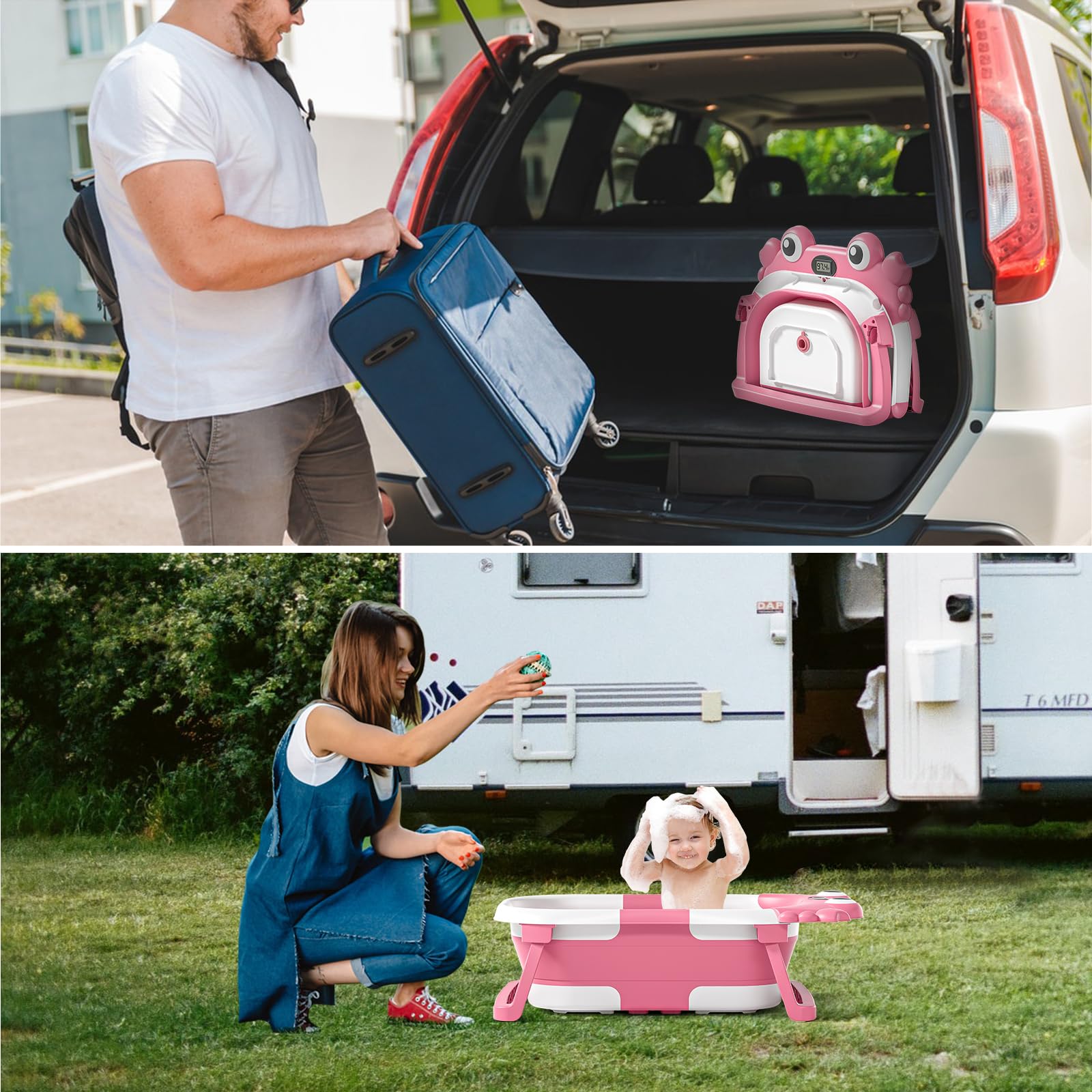 WyfKyd collapsible baby bath makes a thoughtful gift for newborns and toddlers.