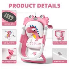 WyfKyd collapsible baby bath uses PP+TPE material for safe durable infant baths.