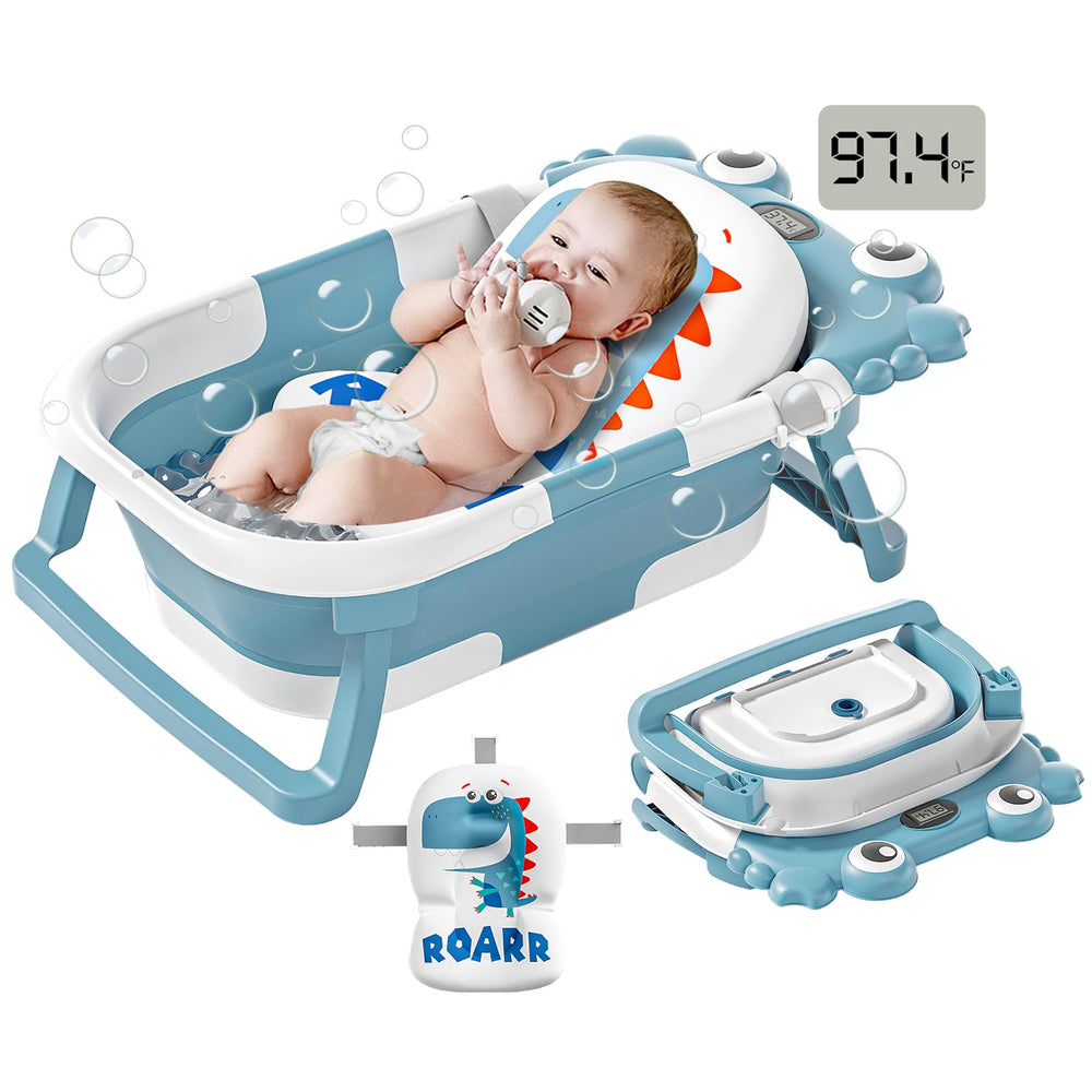 WyfKyd collapsible baby bathfold setup for quick assembly and space-saving storage.