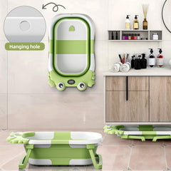 WyfKyd collapsible bathtub soft cushion provides gentle head and neck support.