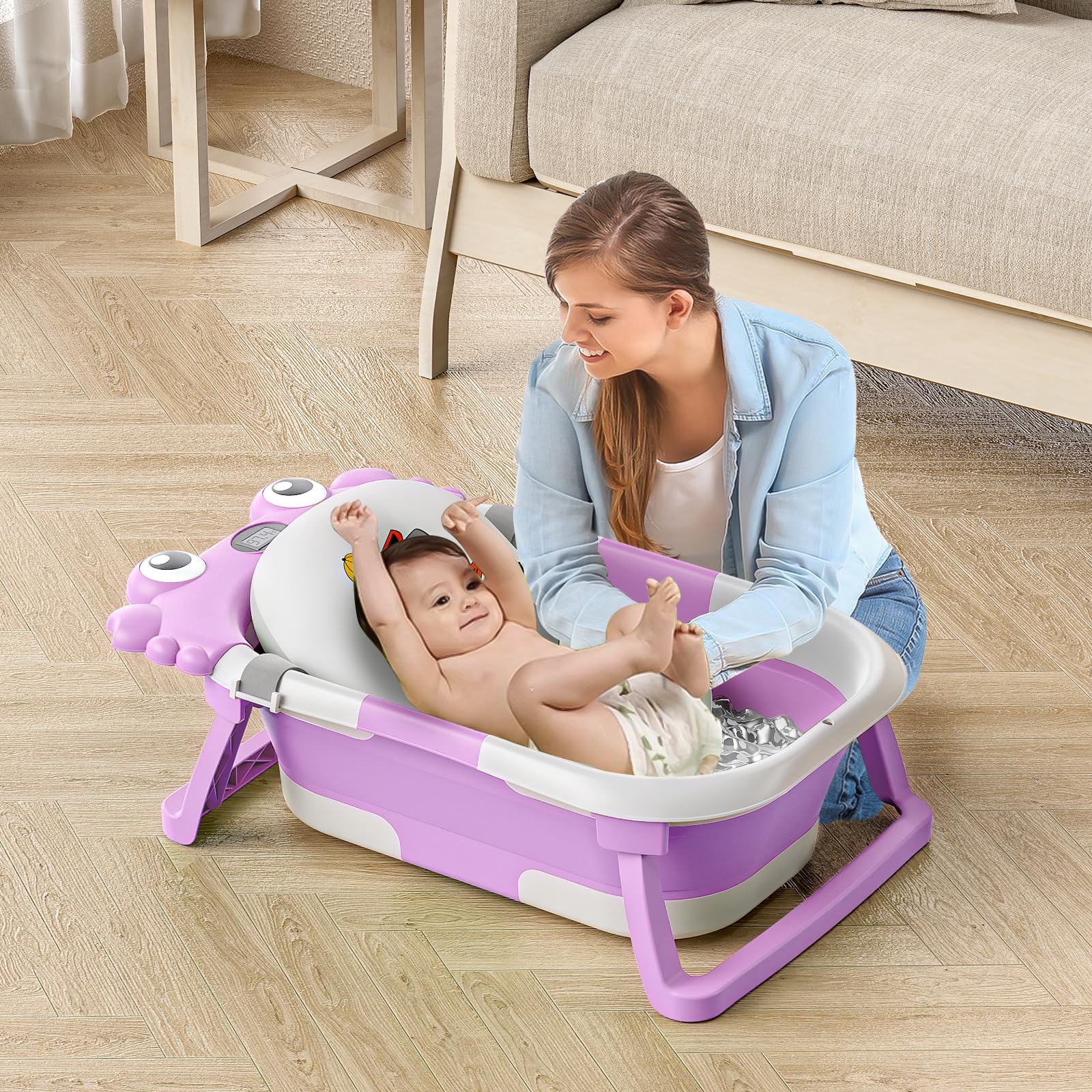 WyfKyd travel-friendly folding tub ideal for home, travel, or camping.
