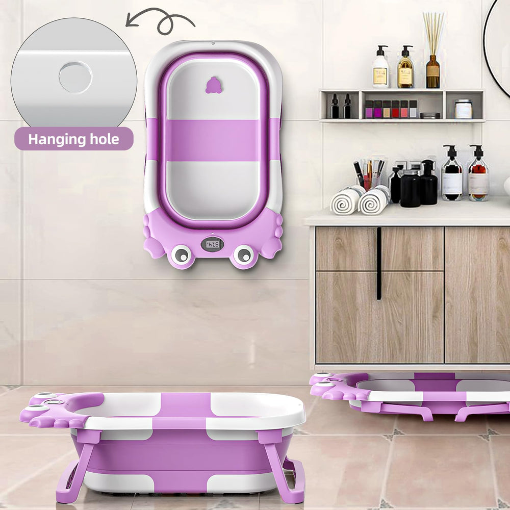 WyfKyd baby bathtub made from safe PP+TPE materials for durability.