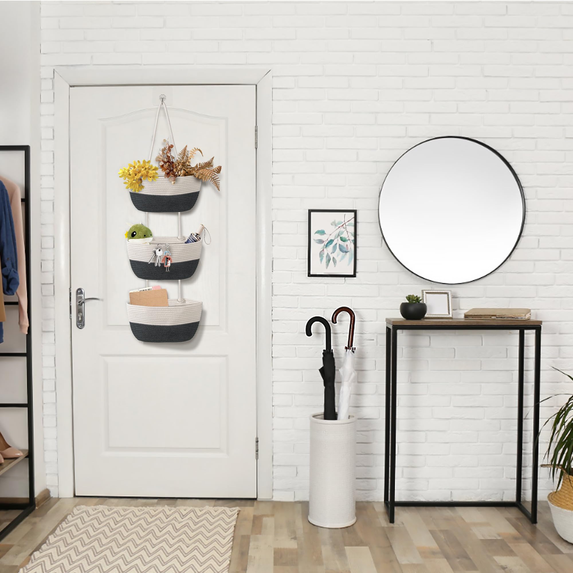 Wymulot kitchen storage basket helps organize produce and pantry items.