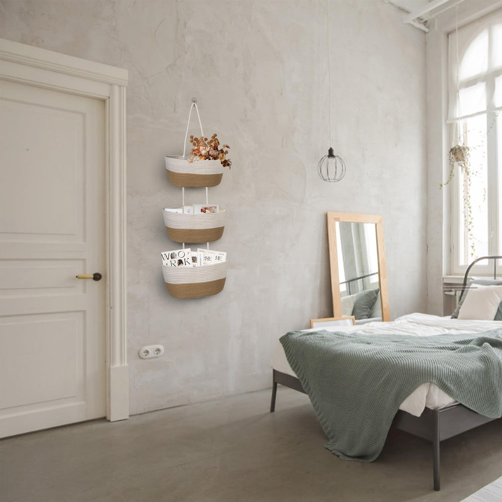 Wymulot stacked storage maximizes vertical space while keeping essentials within reach.