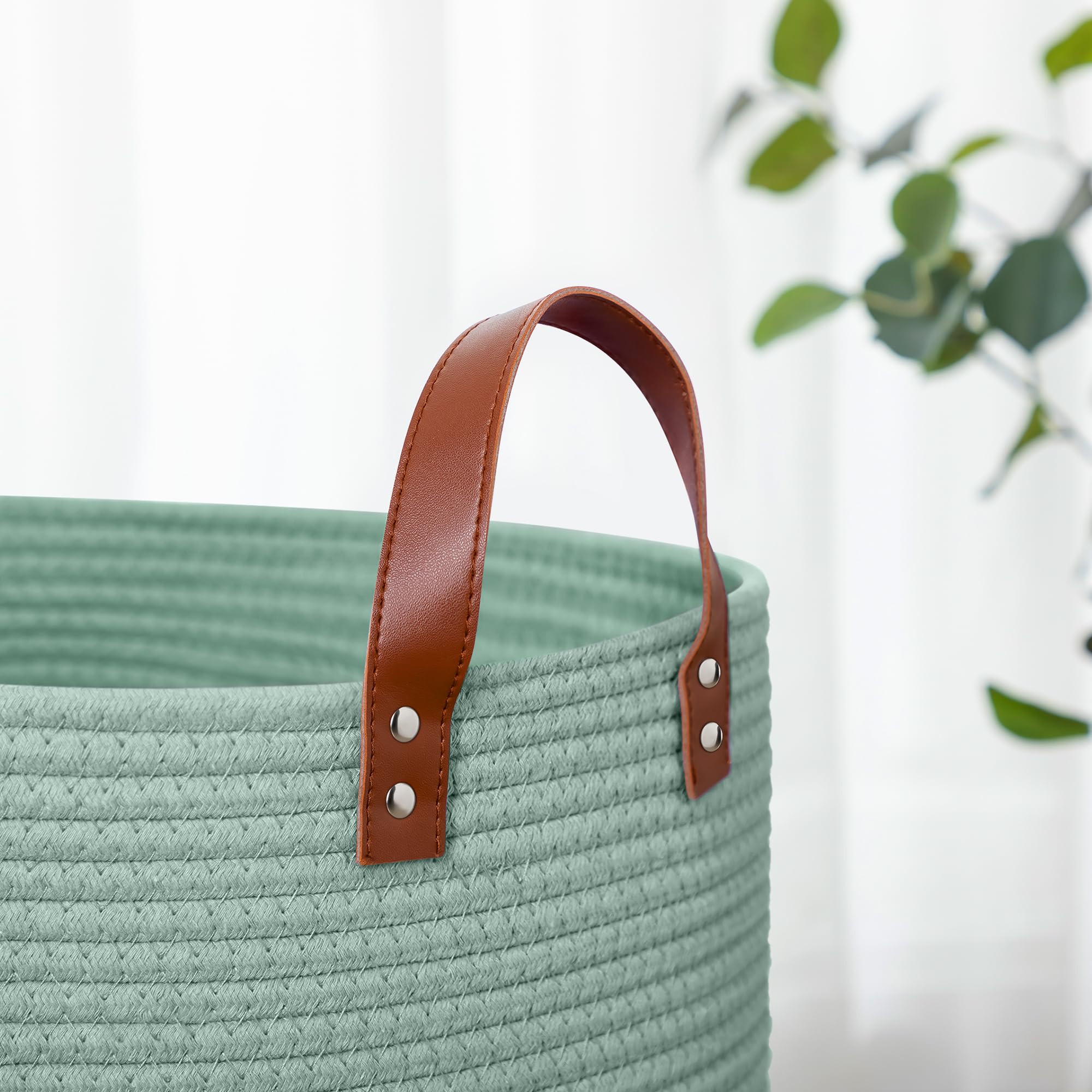Wymulot 80L rope basket folded-flat storage demonstration