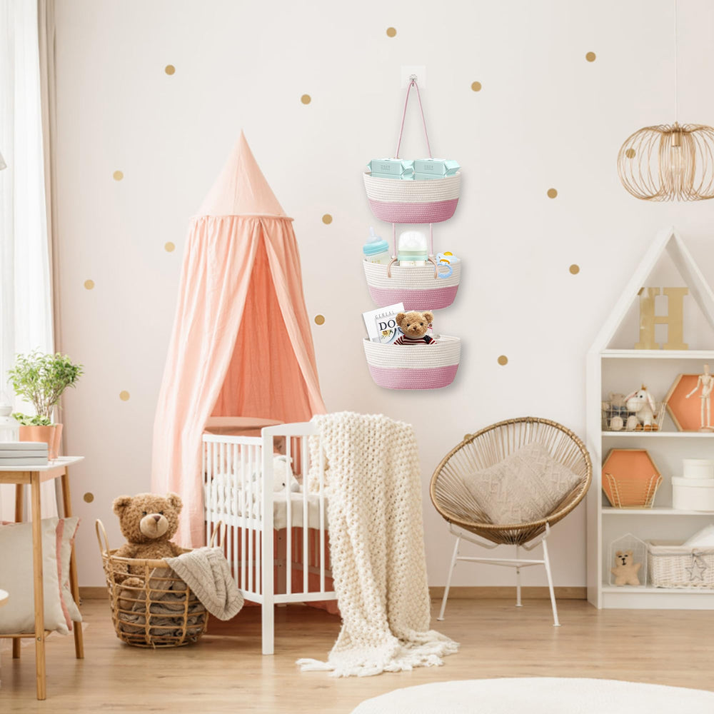 Wymulot decorative hanging basket inspires cozy wall decor and versatile storage