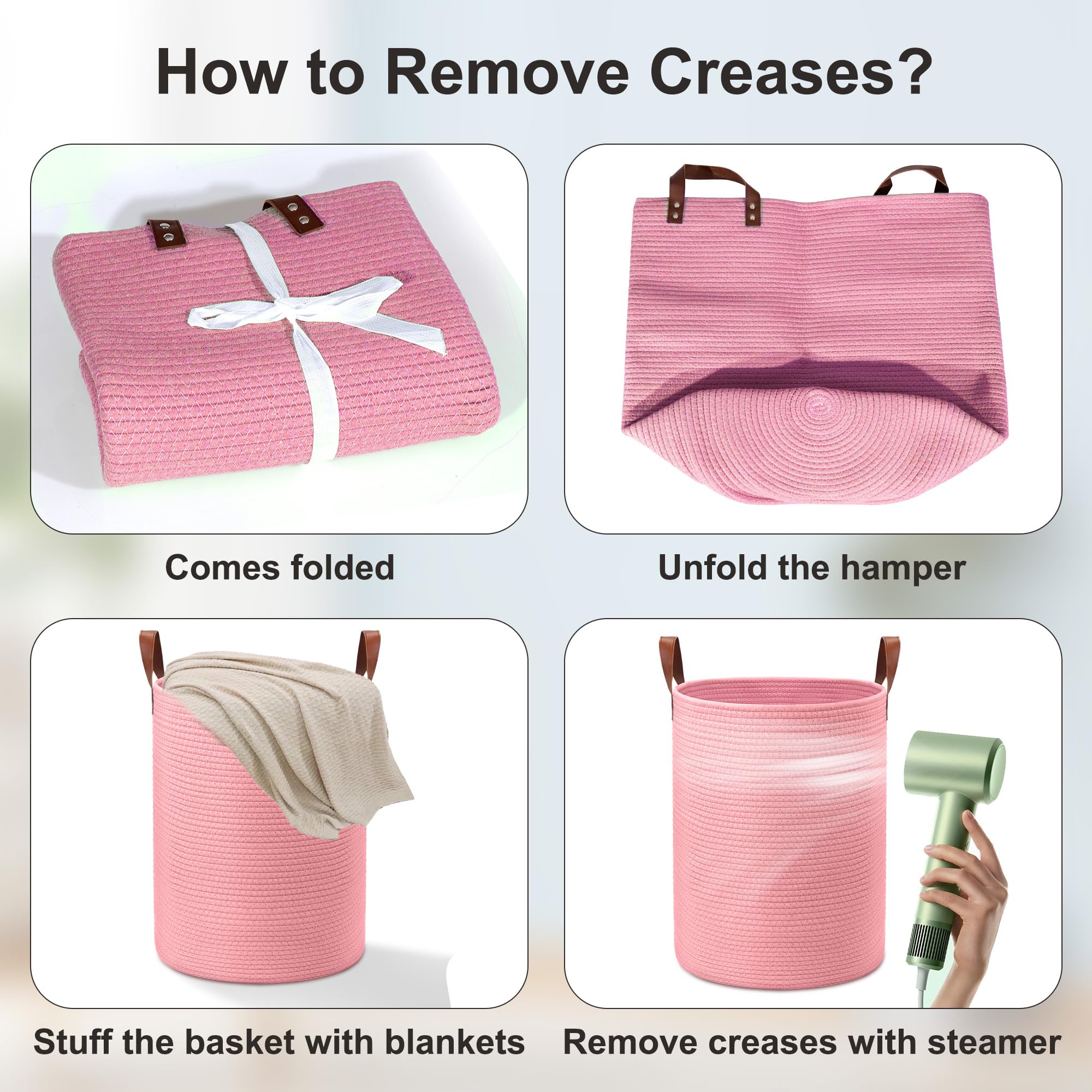 Wymulot care tips apply iron to restore shape.