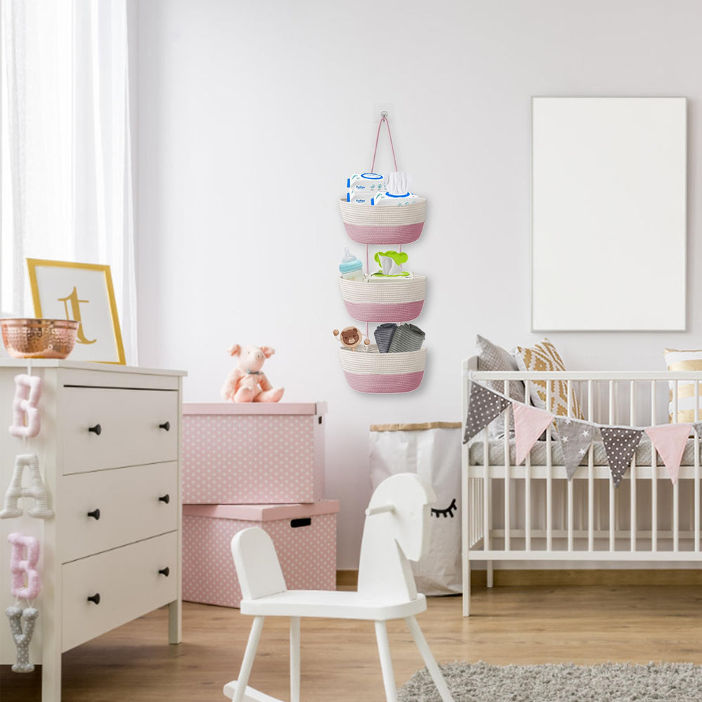 Wymulot soft-woven cotton cord baskets feel durable for daily handling