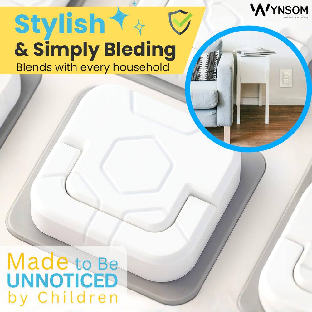 Wynsom ABS plastic covers resist wear, keeping outlets safer over time.