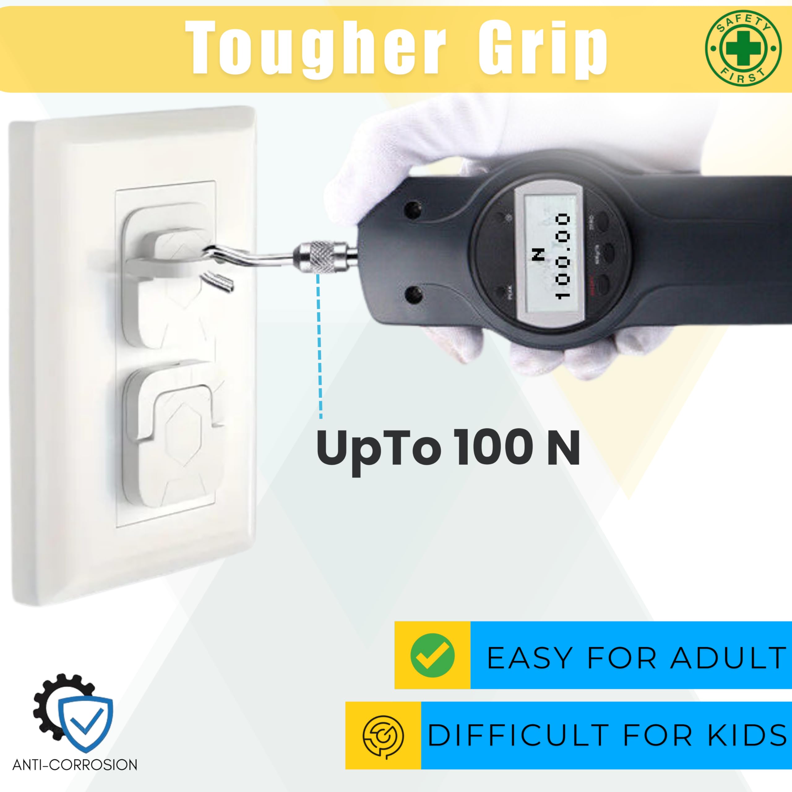 Wynsom easy-install outlet covers snap into unused outlets.