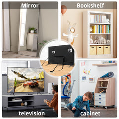 WYVAS TV safety straps with wall mount compatibility reducing wobble
