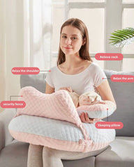 WYXunPlanet nursing pillow baby position ergonomic demonstrates improved feeding alignment