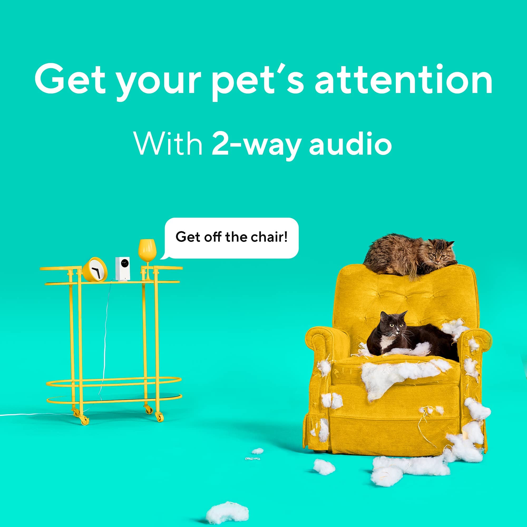 Wyze Cam Pan v2 supports Alexa and Google Assistant for hands-free streaming.