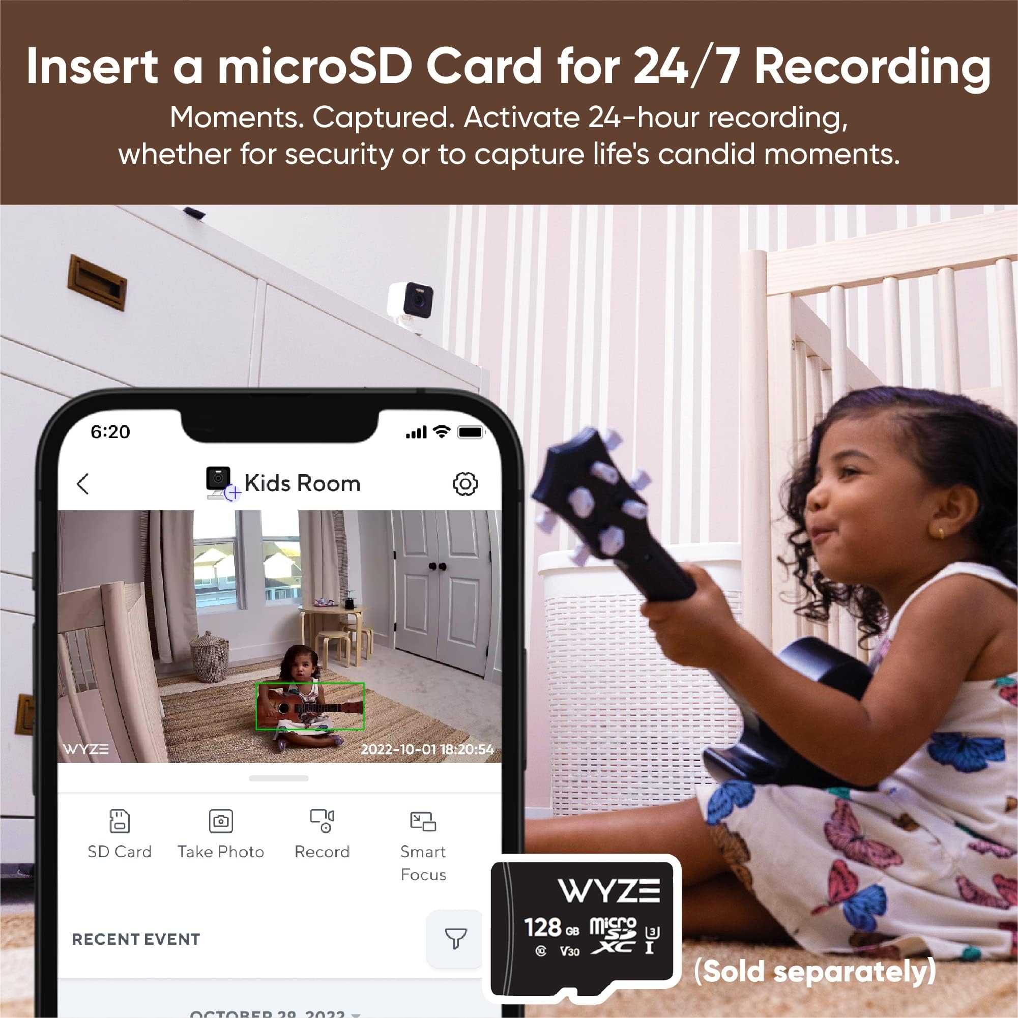 Wyze Cam v3 Pro works with Alexa and Google Assistant for hands free viewing.