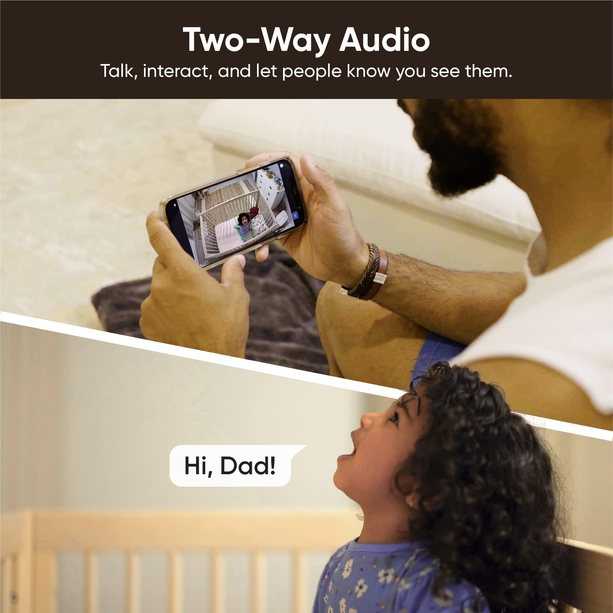 Wyze Cam v3 Pro built in siren for quick audible alerts.