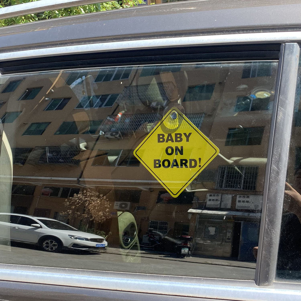 WZCNDIDI baby on board sticker 2pcs pack offers versatile use for multiple vehicles.