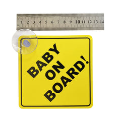 WZCNDIDI baby on board sticker with suction cups for quick, residue-free installation.