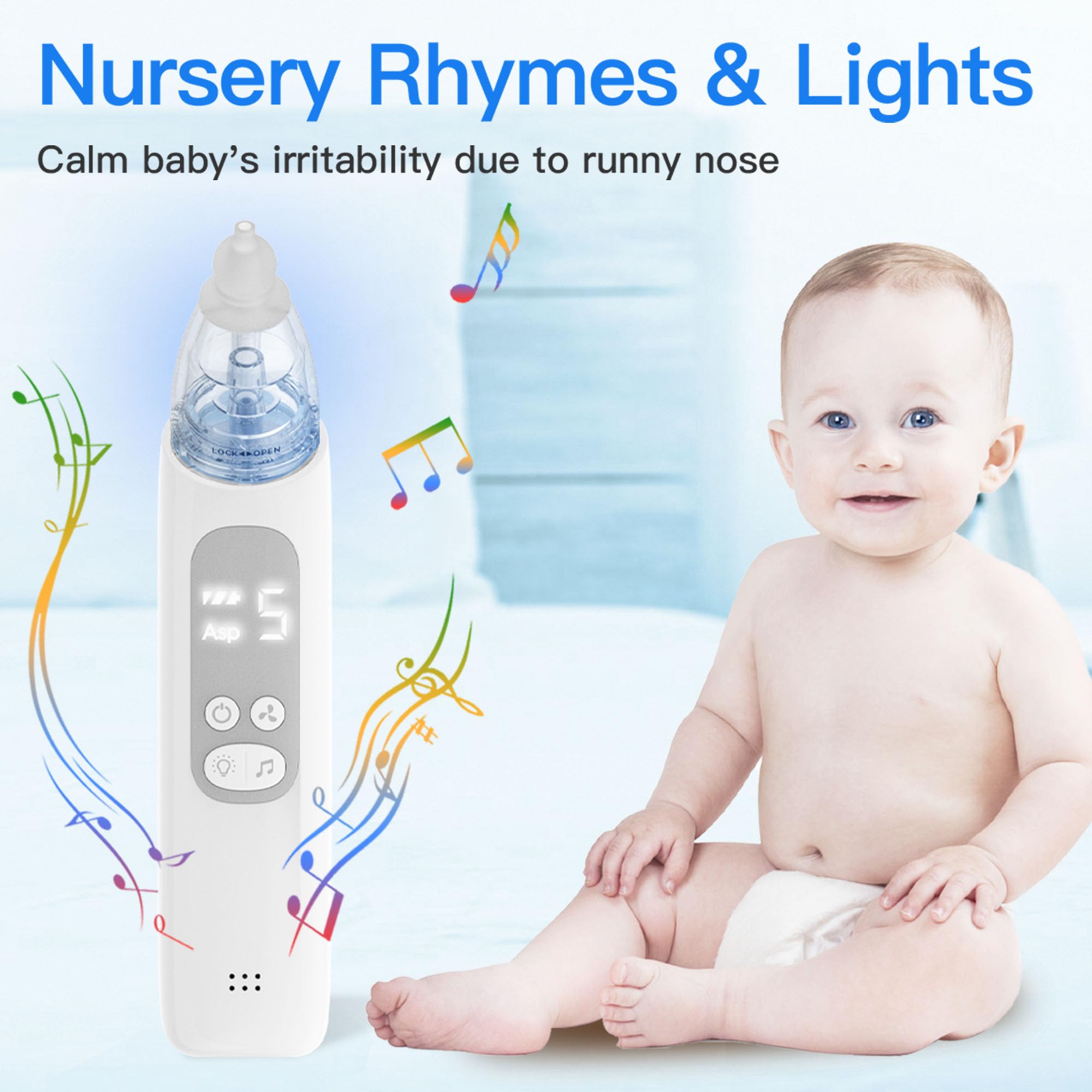 X-Bosak Nasal Aspirator BPA-free tips protect delicate noses