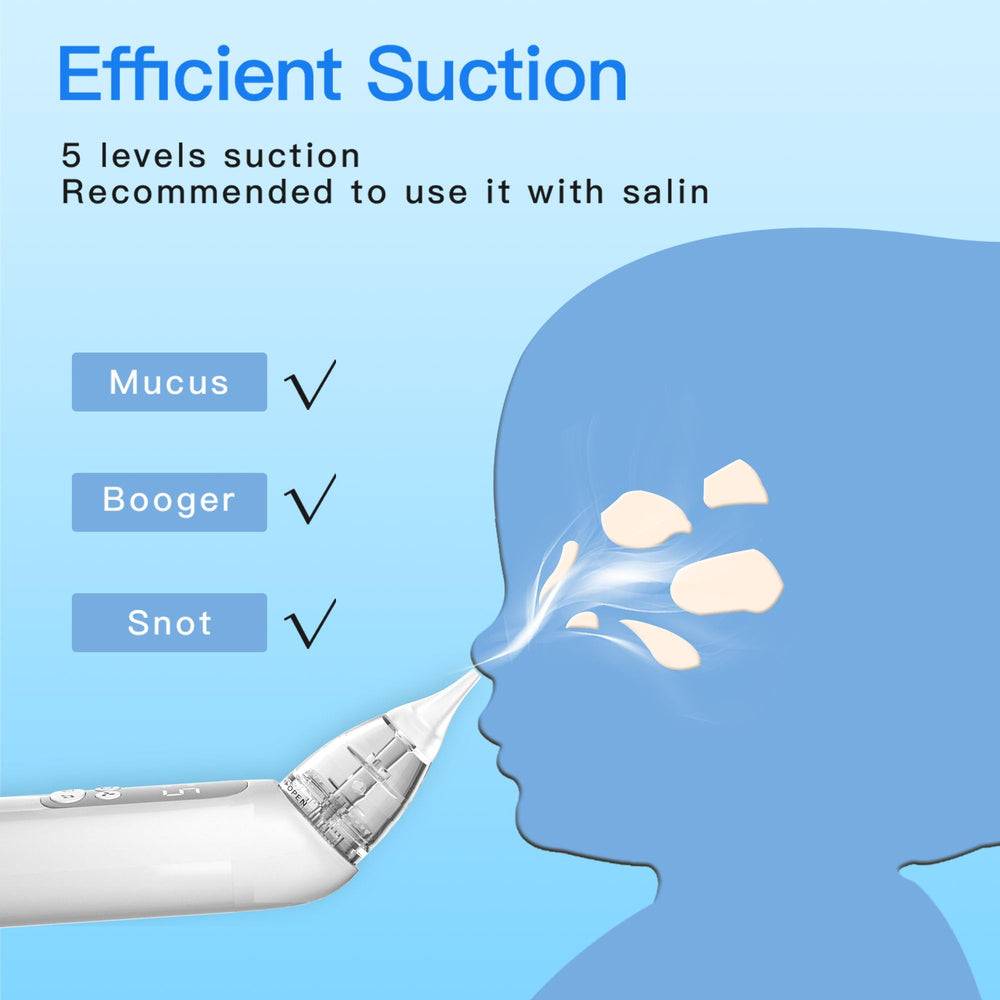 X-Bosak Nasal Aspirator calming light helps soothe infants