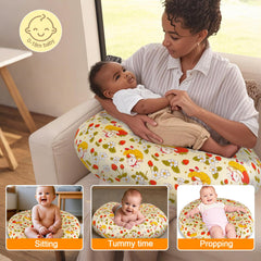 x-vesolje adjustable nursing pillow supports multiple feeding positions for mom and baby.