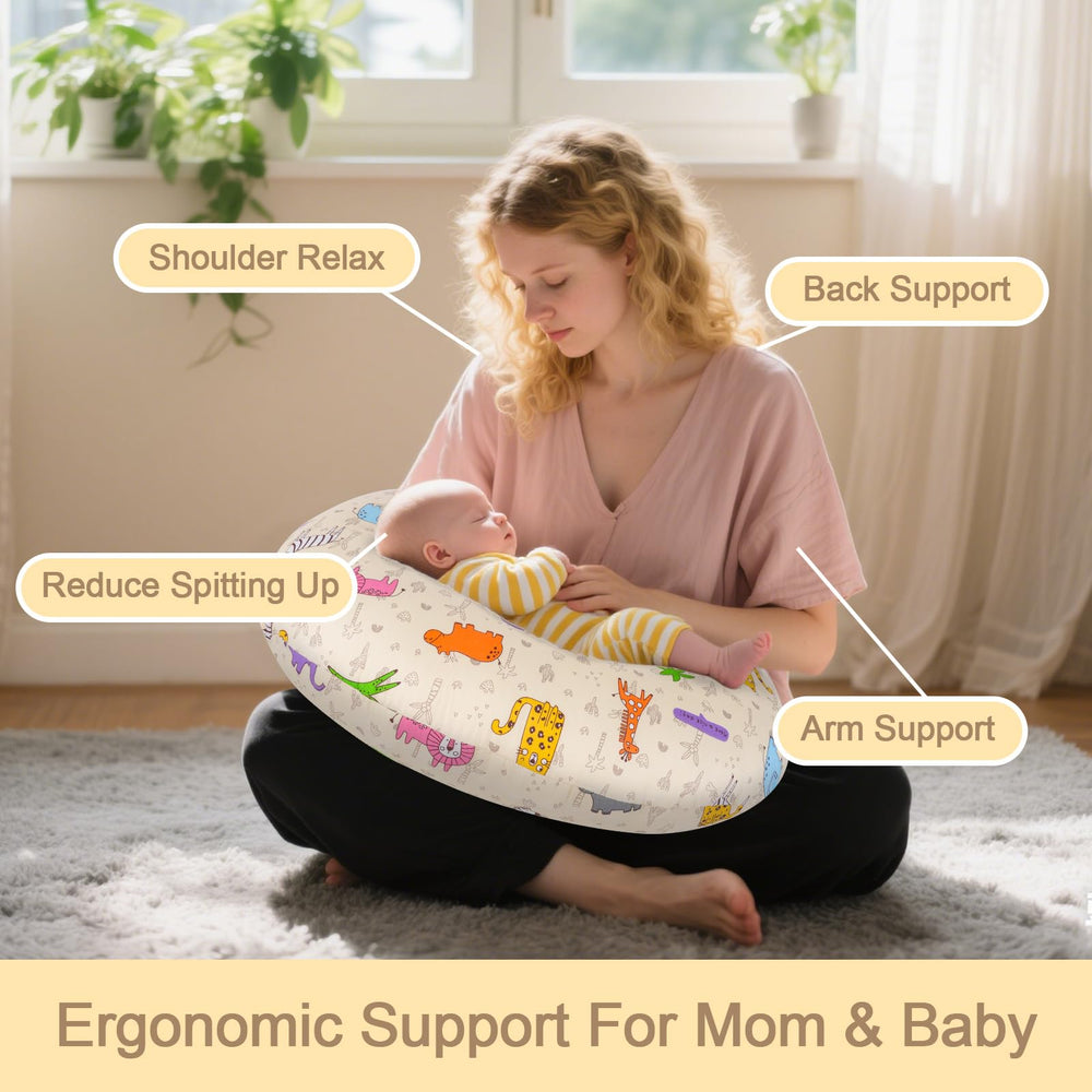 x-vesolje Baby Nursing Pillow breathable cover for baby's sensitive skin comfort