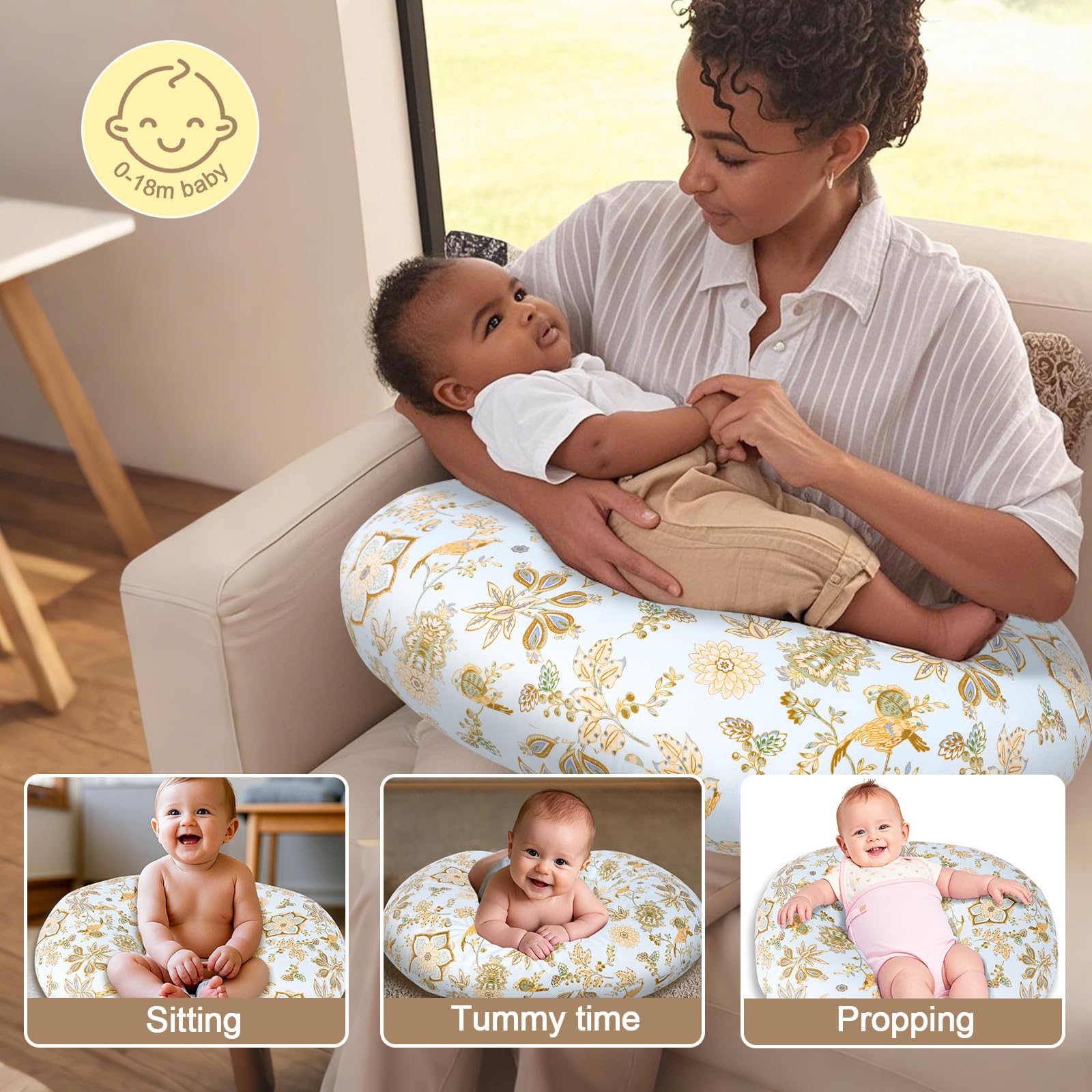 x-vesolje Baby Nursing Pillow removable cover is machine washable