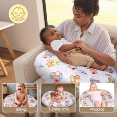 x-vesolje nursing pillow removable cotton cover demonstrates easy-care design