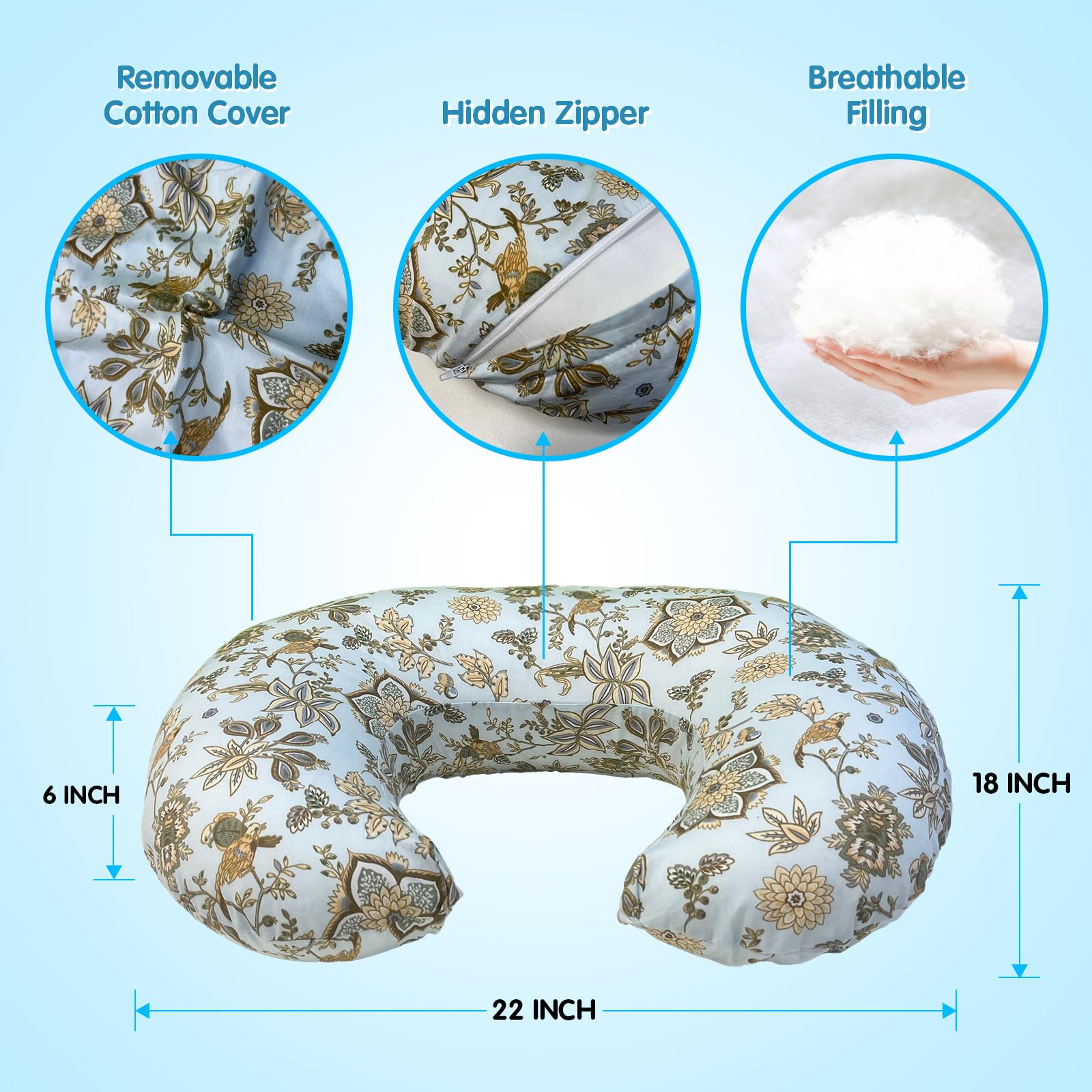 x-vesolje baby shower gift nursing pillow makes feeding setup thoughtful.