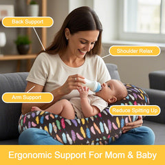 x-vesolje nursing-pillow-breathable-3d-fiber offers airy softness during long sessions.