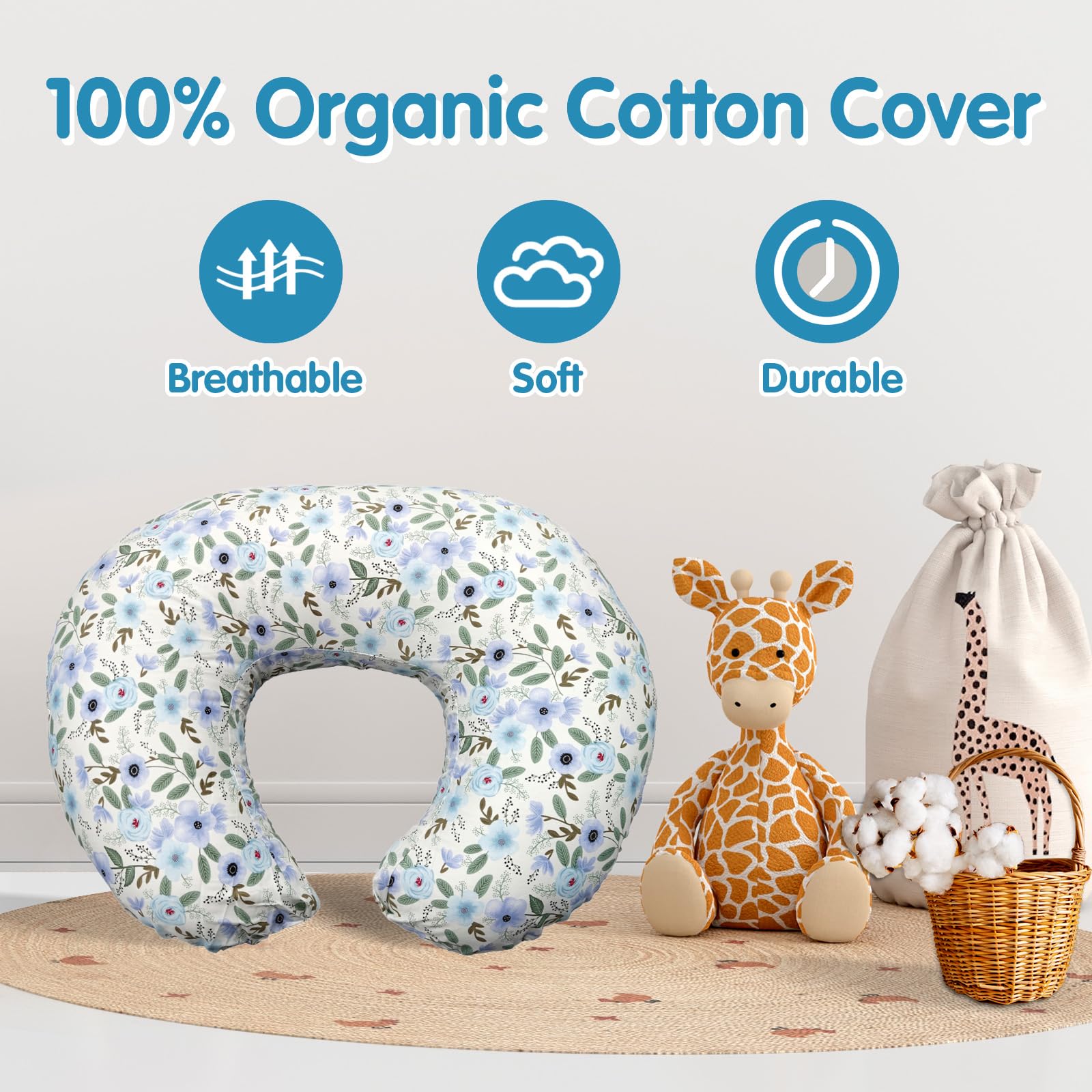 X-vesolje nursing pillow C-shape design supports ergonomic feeding