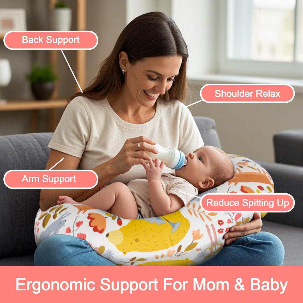 x-vesolje nursing pillow detachable cover for easy cleaning after feeding