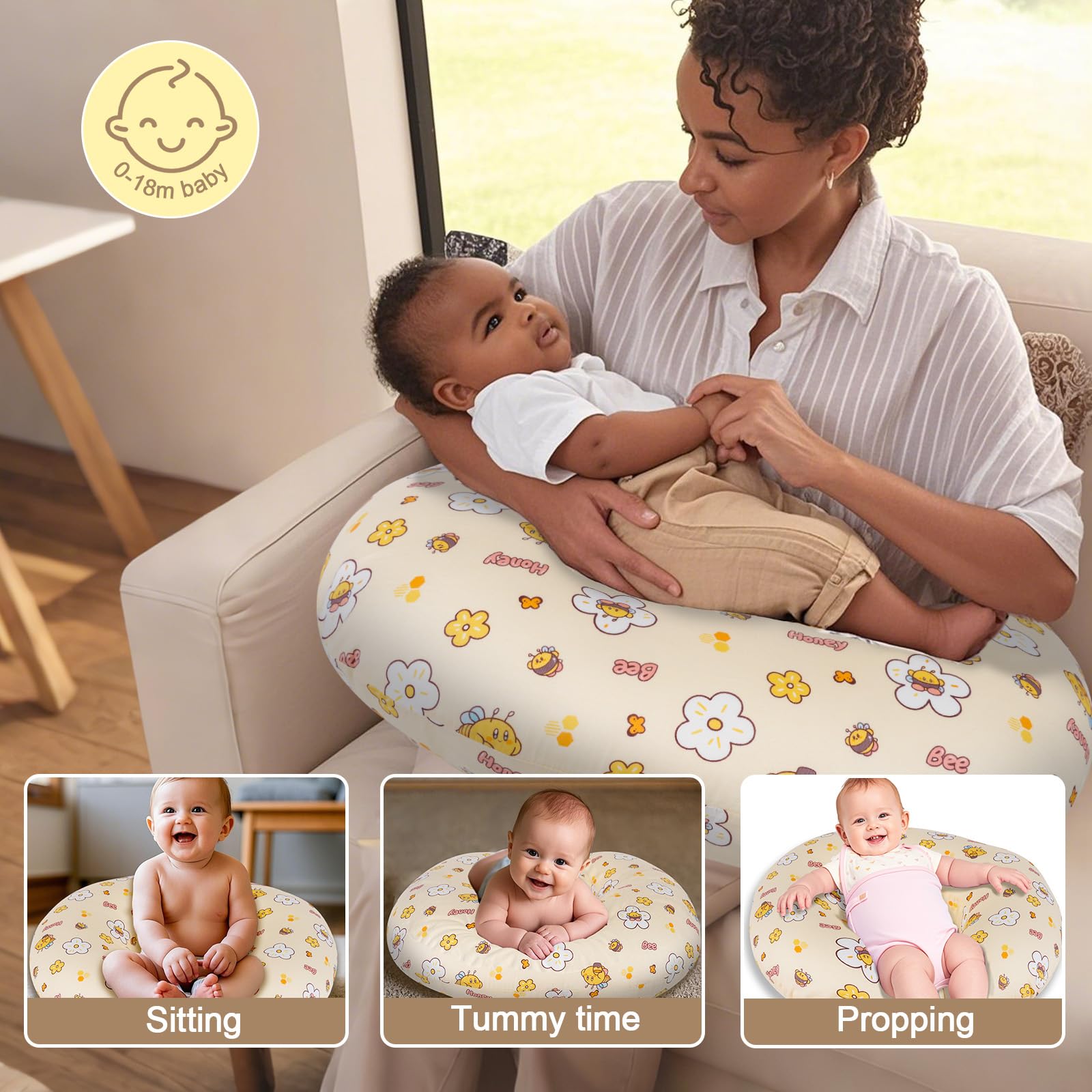 X-vesolje nursing pillow ergonomic C-shape supports proper feeding position