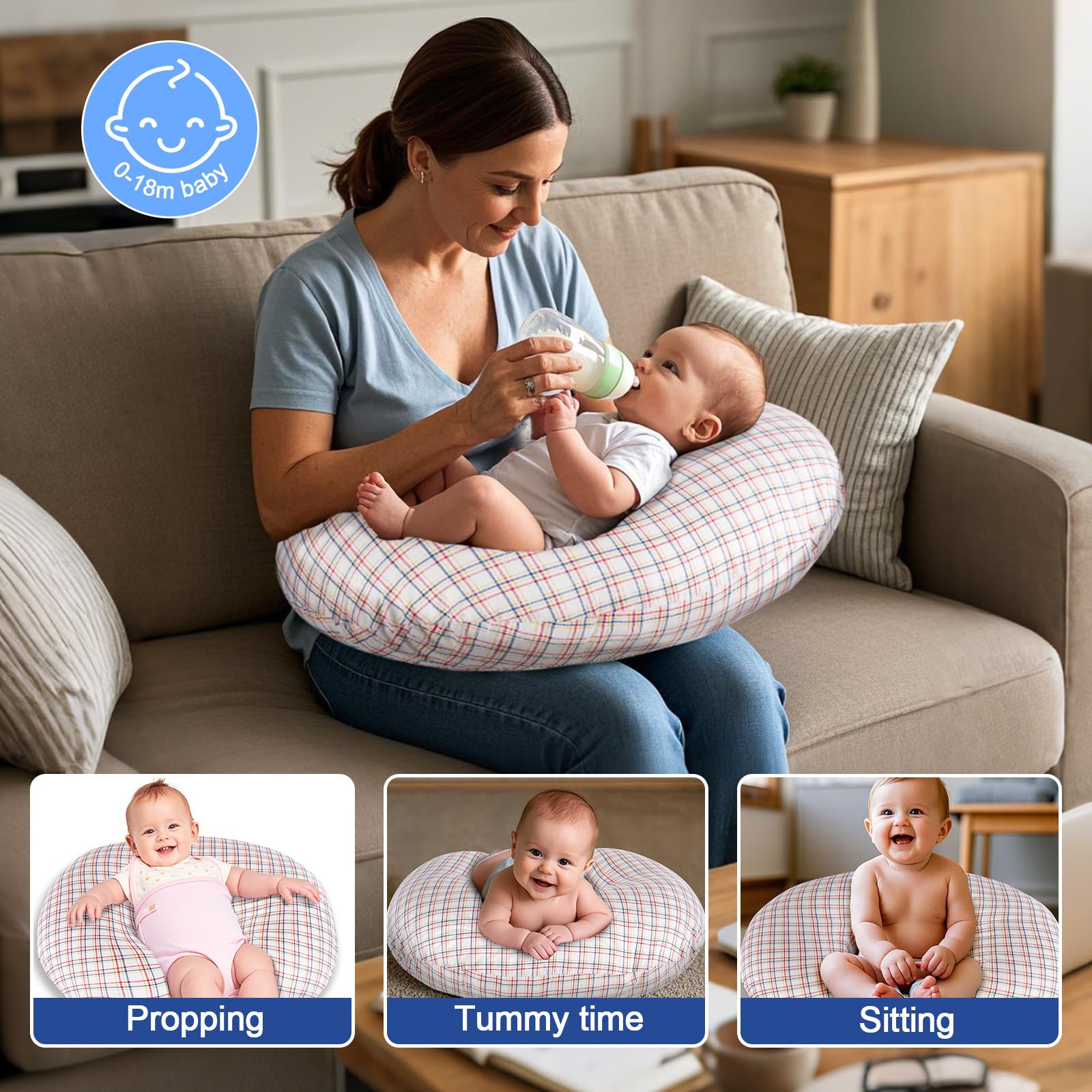 x-vesolje nursing pillow ergonomic shape aids baby positioning during feeding sessions