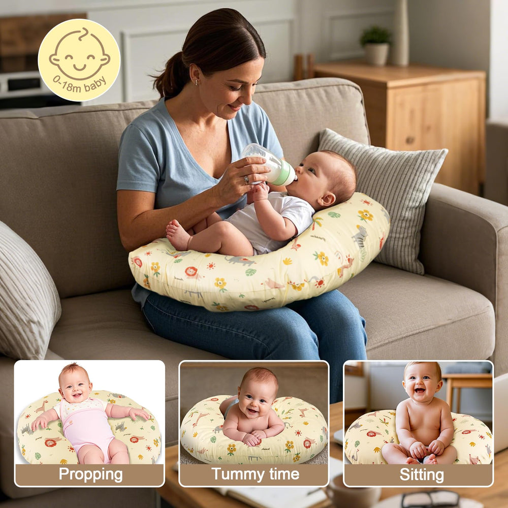 x-vesolje nursing pillow ergonomic shape supports comfortable feeding position