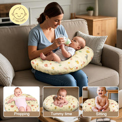 x-vesolje nursing pillow ergonomic shape supports comfortable feeding position