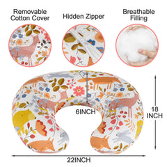 x-vesolje nursing pillow side view demonstrates ergonomic C-shape for comfortable positioning