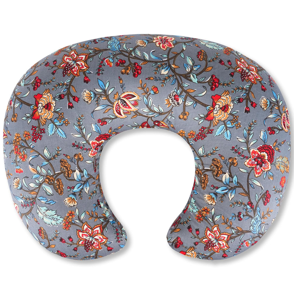 x-vesolje nursing pillow with peony cover supports comfortable feeding for mom and baby