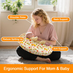 x-vesolje removable cover with bunny design offers easy cleaning and cute aesthetics.