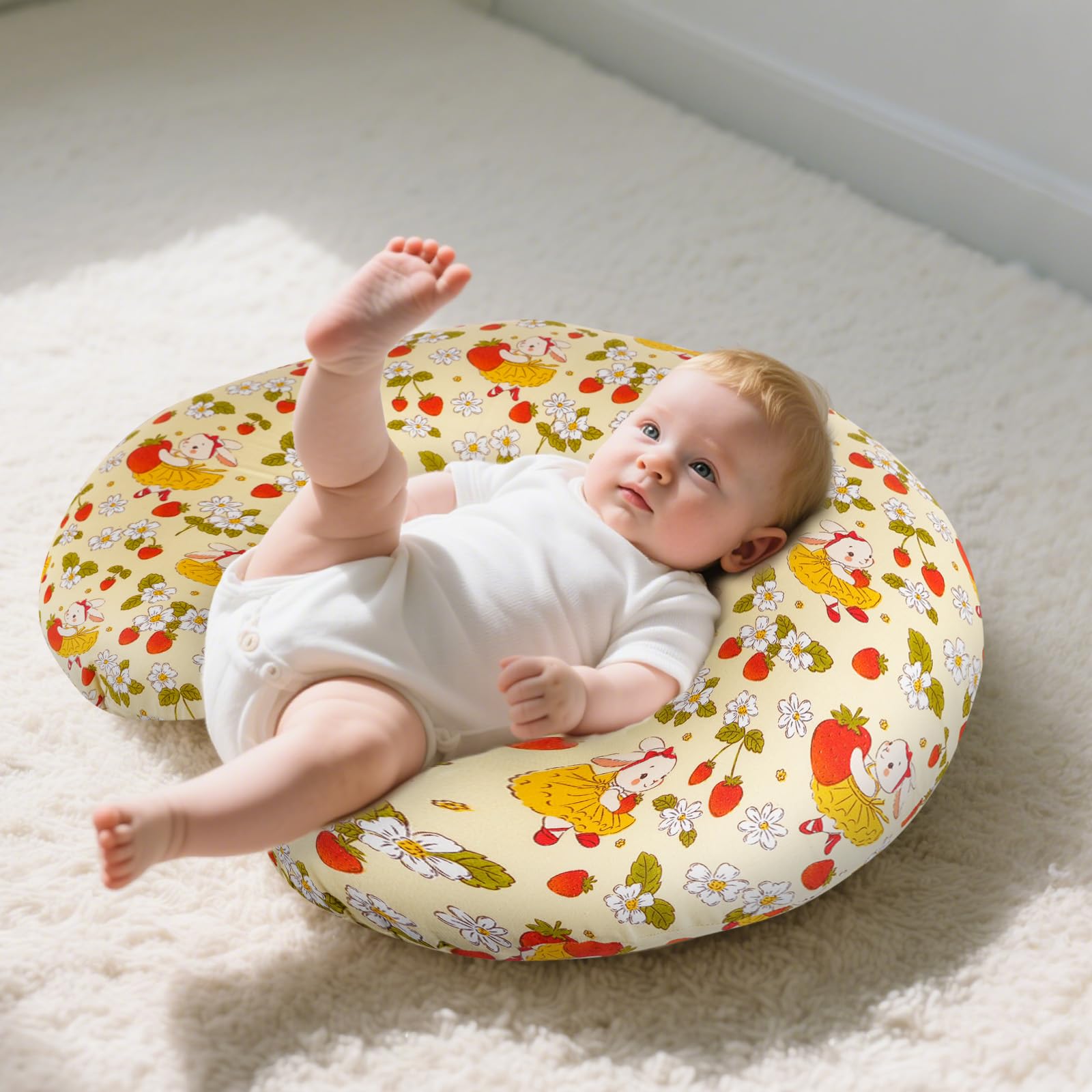 x-vesolje removable cover machine-washable for quick cleanup after feedings.