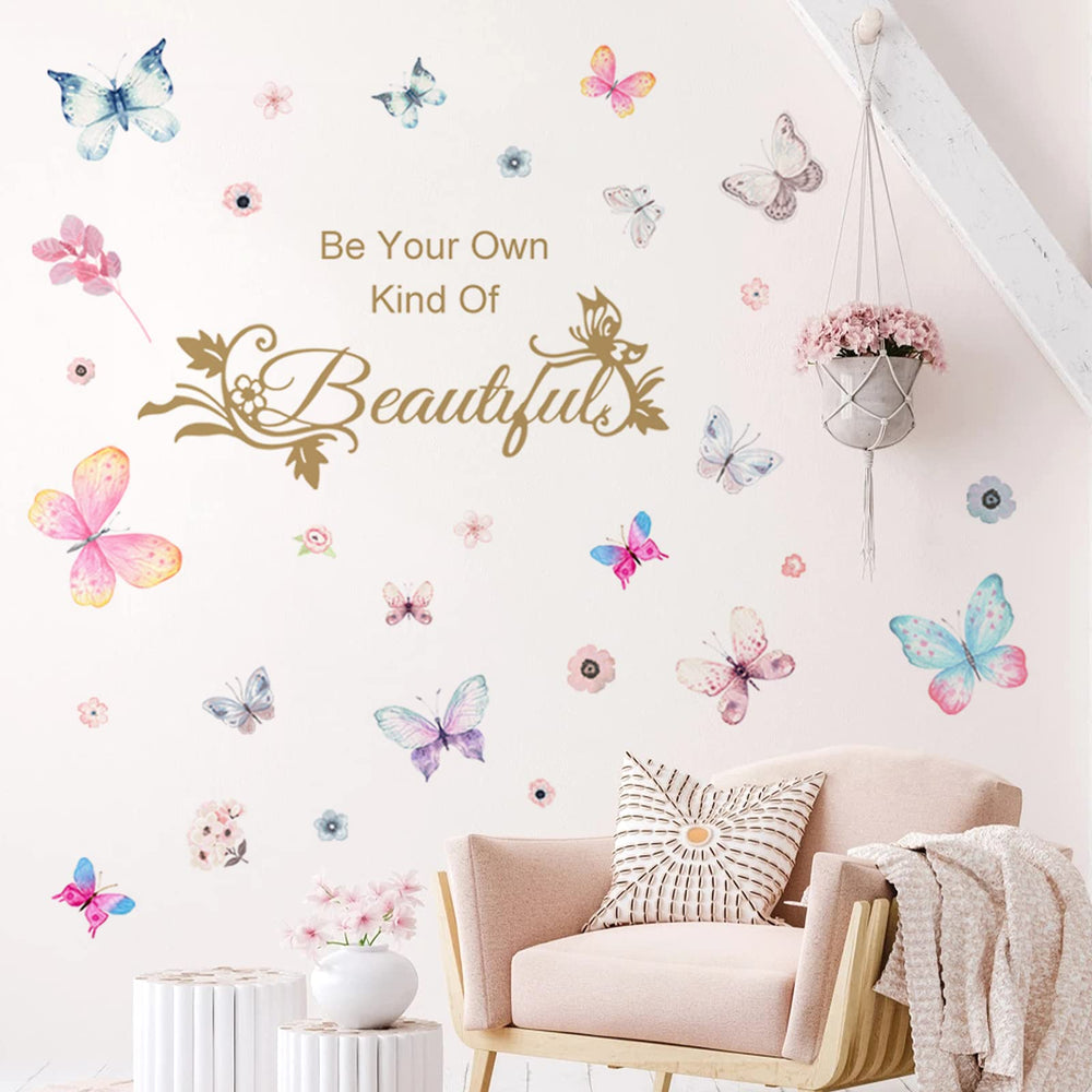 X-xdaonl nursery decor butterfly wall sticker adds whimsy and durable vinyl finish