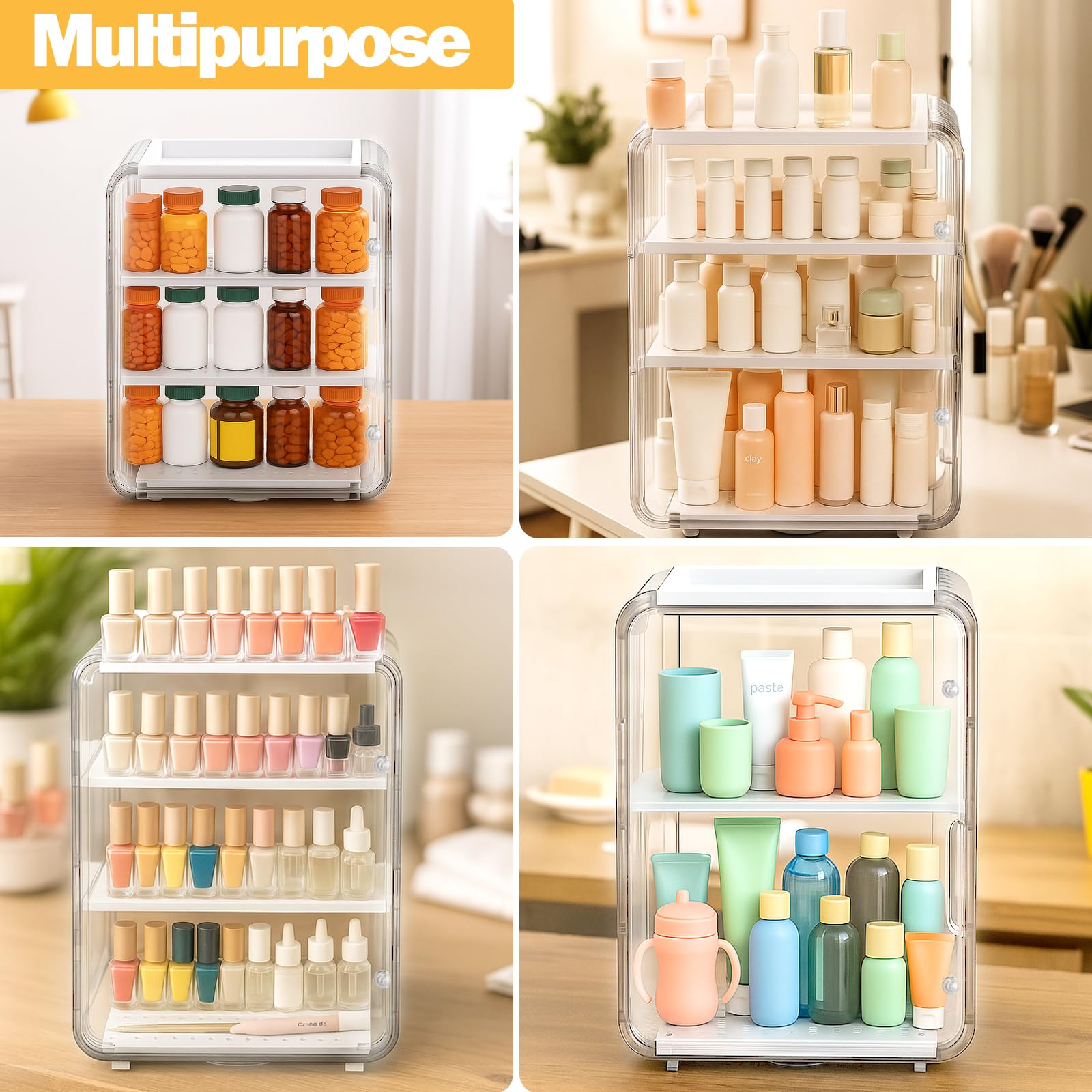 XANGNIER baby bottle organizer detachable tray drainage keeps area dry