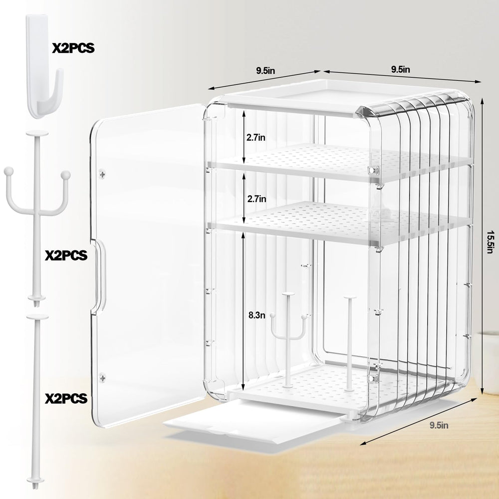 XANGNIER baby bottle organizer drying rack demonstrates quick air drying