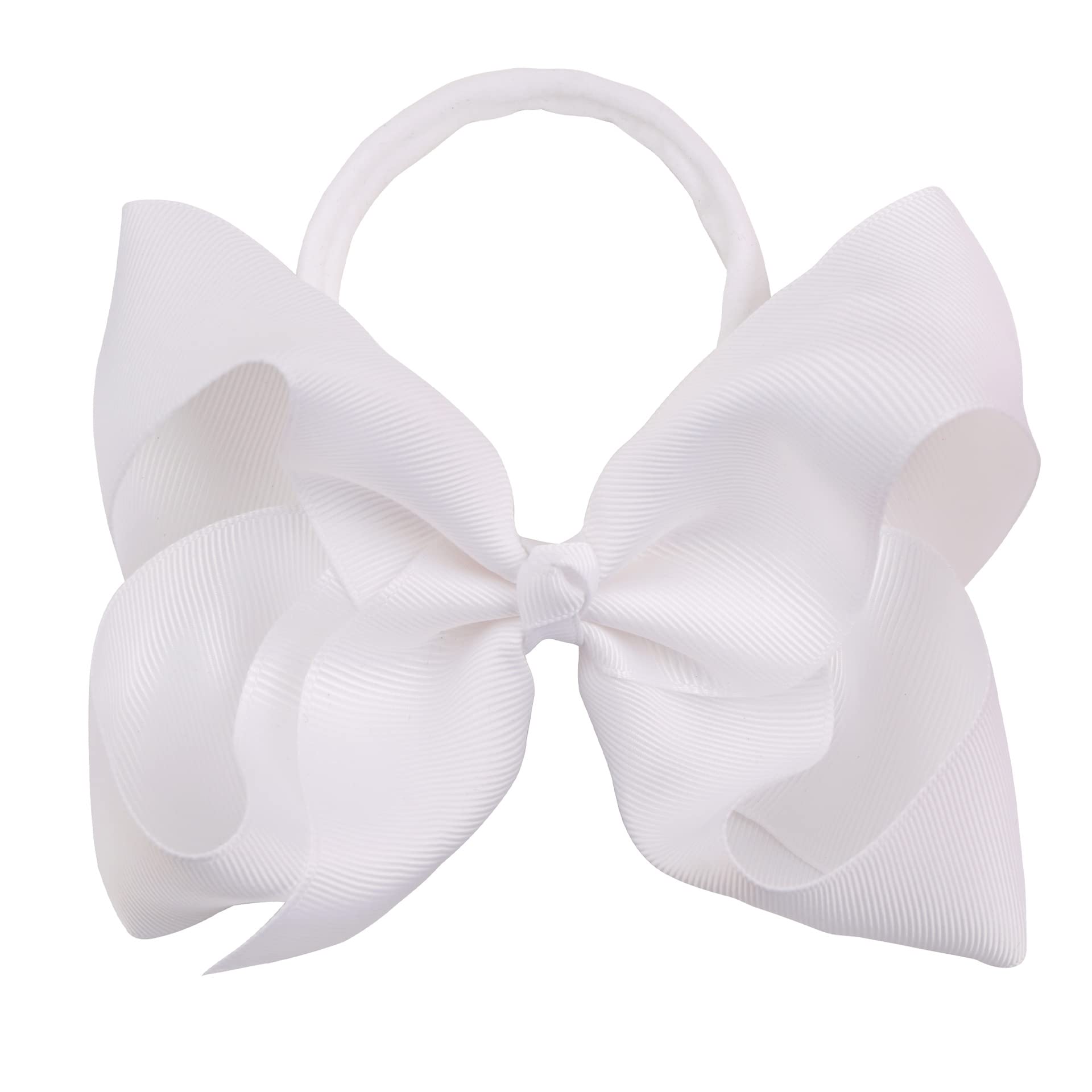 Xansema headbands in white with large bow for everyday wear and photos